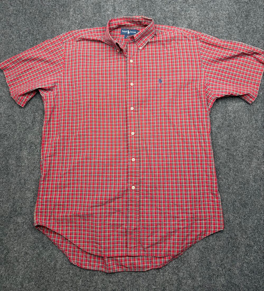 Ralph Lauren Blake Button Down Shirt Short Sleeve size Medium